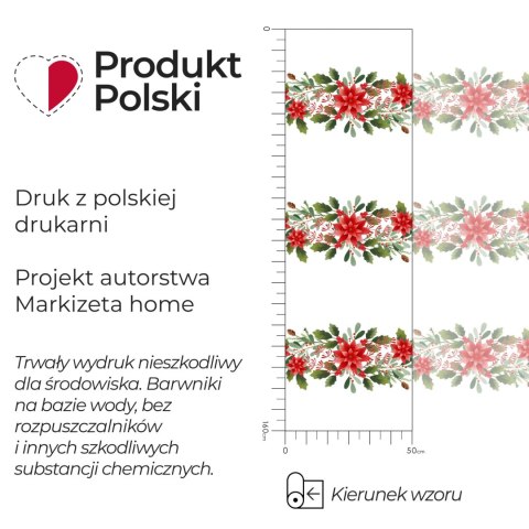 GWIAZDA BETLEJEMSKA GELIDA Tkanina dekoracyjna obrusowa NINA WODOODPORNA, szer. 160cm, kolor 001 biały DBN454/NIW/N01/160000/1