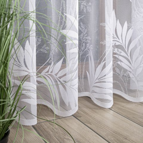 KAJA Firanka żakardowa gotowa, 250x300cm, kolor biały 018920/FBP/001/300250/1