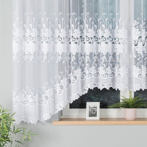 KASJANA Firanka żakardowa gotowa, 160x500cm, kolor biały 007003/FBL/001/500160/1