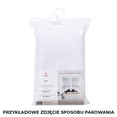 KASJANA Firanka żakardowa gotowa, 160x500cm, kolor biały 007003/FBL/001/500160/1