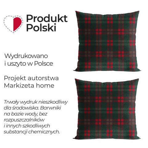 KRATA ELFI Poszewka dekoracyjna MILAS, 45x45cm, kolor 002 zielony PBN461/POP/002/045045/1