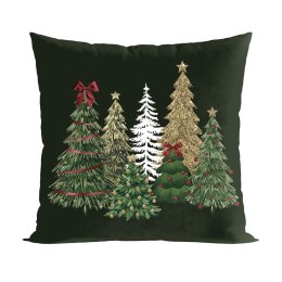 ŚWIĄTECZNY LAS Poszewka dekoracyjna VELVET, 40x40cm, kolor 002 zielony PBN464/POP/002/040040/1