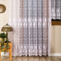TEOFILA Firanka żakardowa gotowa na prosto, 250x280 cm, kolor biały 049348/FBP/001/280250/1