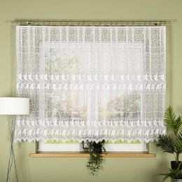 TEOFILA Firanka żakardowa gotowa na prosto, 160x400 cm, kolor biały 049348/FBP/001/400160/1