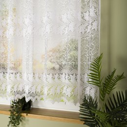 TEOFILA Firanka żakardowa gotowa na prosto, 160x400 cm, kolor biały 049348/FBP/001/400160/1
