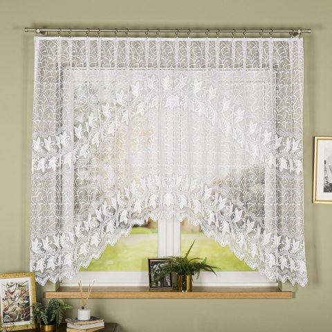 TEOFILA Firanka żakardowa gotowa, 160x300 cm, kolor biały 049348/FBL/001/300160/1