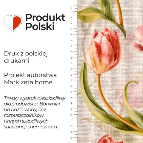 TULIPANY CRUDO Tkanina dekoracyjna NINA WODOODPORNA, szer. 160cm, kolor 004 beżowy D00453/NIW/004/160000/1
