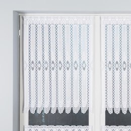 Zazdrostka żakardowa panelowa, wys. 90cm, kolor biały 107806/000/001/000090/1