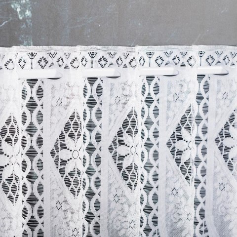 Zazdrostka żakardowa panelowa, wys. 90cm, kolor biały 107806/000/001/000090/1