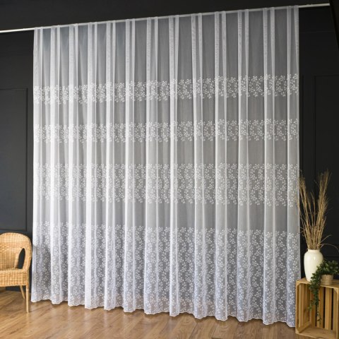 Firanka haftowana, wys. 320cm, kolor biały FH0056/768/001/000320/1