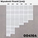 Firanka żakardowa ze wzorem pasowym, wys. 180cm, kolor biały 004164/000/001/000180/1