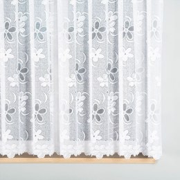 Firanka żakardowa ze wzorem po całości, wys. 160cm, kolor biały 049885/000/001/000160/1