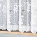 Firanka żakardowa ze wzorem po całości, wys. 160cm, kolor biały 049885/000/001/000160/1