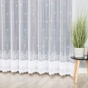 Firanka żakardowa ze wzorem po całości, wys. 250cm, kolor biały 023419/000/001/000250/1