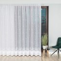 Firanka żakardowa ze wzorem po całości, wys. 250cm, kolor biały 023419/000/001/000250/1