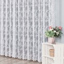Firanka żakardowa ze wzorem po całości, wys. 250cm, kolor biały 090375/000/001/000250/1