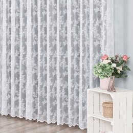 Firanka żakardowa ze wzorem po całości, wys. 250cm, kolor biały 090375/000/001/000250/1