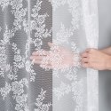 Firanka żakardowa ze wzorem po całości, wys. 250cm, kolor biały 090375/000/001/000250/1