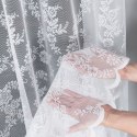 Firanka żakardowa ze wzorem po całości, wys. 250cm, kolor biały 090375/000/001/000250/1
