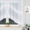 JOWITA Firanka żakardowa gotowa ze wzorem pasowym, 150x300 cm, kolor biały 018960/FBL/001/300150/1
