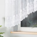JOWITA Firanka żakardowa gotowa ze wzorem pasowym, 150x300 cm, kolor biały 018960/FBL/001/300150/1