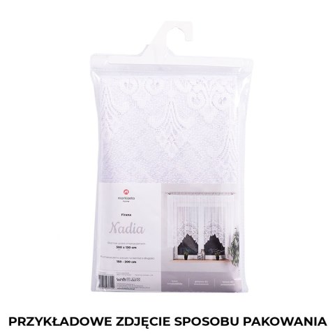 NADIA Firanka żakardowa gotowa, 130x300cm, kolor biały 017794/FBL/001/300130/1