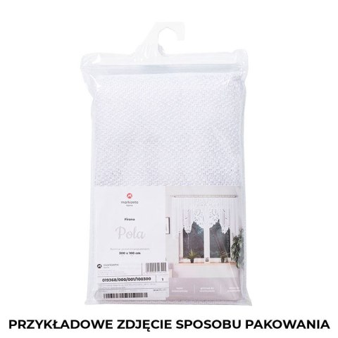POLA Firanka żakardowa gotowa, 130x250cm, kolor biały 019368/FBL/001/250130/1