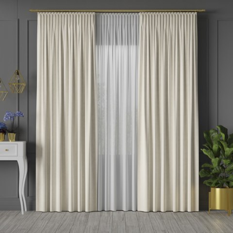 VELVET Tkanina dekoracyjna, wys. 300cm, kolor 056 ecru VELVET/TZP/056/000300/1