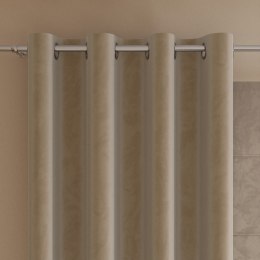 VELVI Zasłona gotowa na przelotkach, 250x140cm, kolor 001 ciemny beżowy VELVI0/ZGP/001/140250/1
