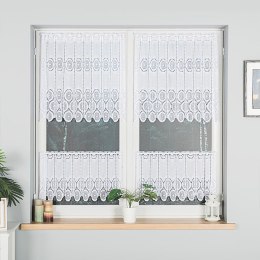 Zazdrostka żakardowa panelowa, wys. 40cm, kolor biały 018535/000/001/000040/1