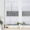 Zazdrostka żakardowa panelowa, wys. 40cm, kolor biały 018535/000/001/000040/1