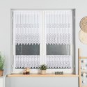 Zazdrostka żakardowa panelowa, wys. 80cm, kolor biały 018535/000/001/000080/1
