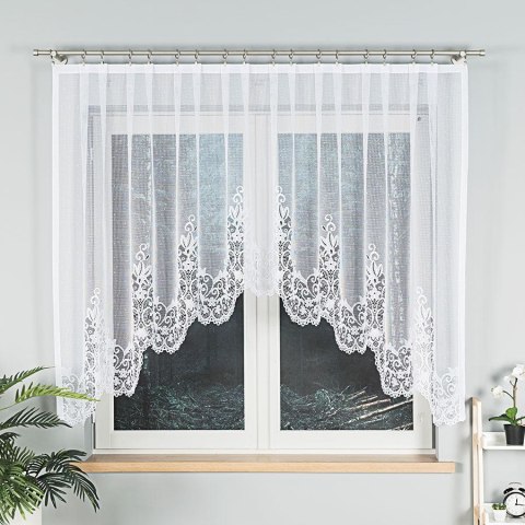 BERENIKA Firanka żakardowa gotowa, 140x330cm, kolor biały 004304/FBL/001/330140/1