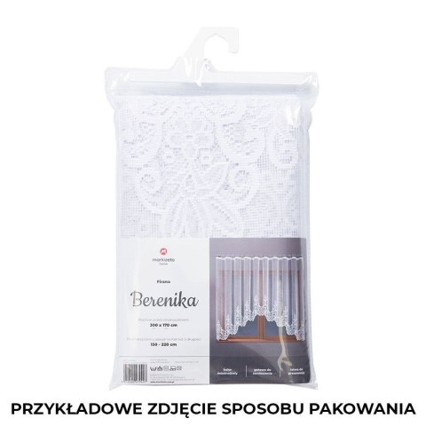 BERENIKA Firanka żakardowa gotowa, 140x330cm, kolor biały 004304/FBL/001/330140/1