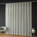Firanka haftowana ze wzorem po całości, wys. 300cm, kolor 042 offwhite ze złotą nitką 013545/885/042/000300/1