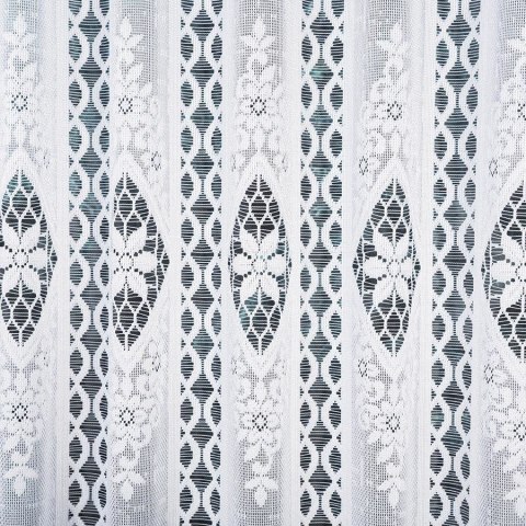 Zazdrostka żakardowa panelowa, wys. 120cm, kolor biały 107806/000/001/000120/1