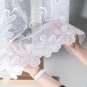 Firanka żakardowa ze wzorem po całości, wys. 180cm, kolor biały 049885/000/001/000180/1