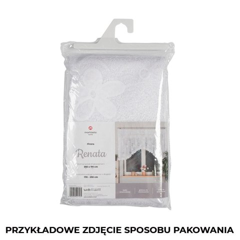 RENATA Firanka żakardowa gotowa, 150x300 cm, kolor biały 049885/FBL/001/300150/1