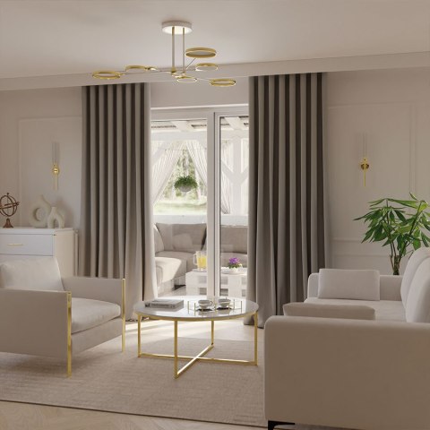 SUPER BLACKOUT Tkanina dekoracyjna 100% blackout, wys. 300cm, kolor 004 ciepły szary TD0022/TDP/004/000300/1