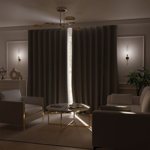 SUPER BLACKOUT Tkanina dekoracyjna 100% blackout, wys. 300cm, kolor 004 ciepły szary TD0022/TDP/004/000300/1