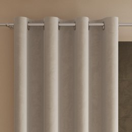 VELVI Zasłona gotowa na przelotkach, 250x140cm, kolor 015 ciemny kremowy VELVI0/ZGP/015/140250/1