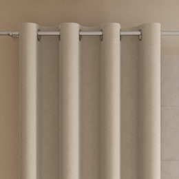 VELVI Zasłona gotowa na przelotkach, 260x140cm, kolor 003 jasny beżowy VELVI0/ZGP/003/140260/1