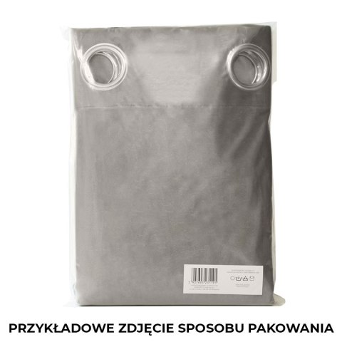 VELVI Zasłona gotowa na przelotkach, 260x140cm, kolor 003 jasny beżowy VELVI0/ZGP/003/140260/1
