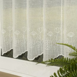 Zazdrostka haftowana na batyście, wys. 60cm, kolor 010 kremowy 027330/420/010/000060/1
