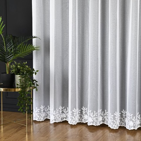 Firanka haftowana, wys. 300cm, kolor 001 biały FHM308/433/001/000300/1