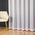 Firanka haftowana ze wzorem na samym dole, wys. 300cm, kolor 001 biały 122845/768/001/000300/1