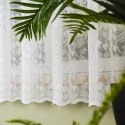 Firanka haftowana ze wzorem pasowym, wys. 170cm, kolor 001 biały FH0051/768/001/000170/1