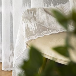 Firanka haftowana ze wzorem pasowym, wys. 320cm, kolor 001 biały FH0060/000/001/000320/1