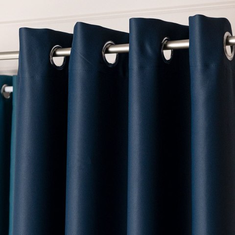 DONA Zasłona gotowa typu blackout na przelotkach, 230x140 cm, kolor 229 granatowy TD0015/ZGP/229/140230/1