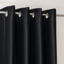 DONA Zasłona gotowa typu blackout na przelotkach, 230x140 cm, kolor 846 czarny TD0015/ZGP/846/140230/1